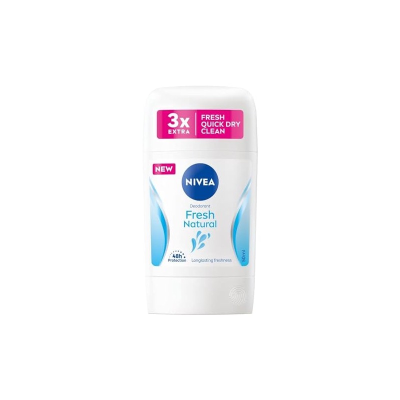 NIVEA Stick Women Fresh Natural, 48H Protection, Pack of 2,