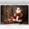 Santa Claus Backdrop Winter Snow Christmas Tree Gifts Holiday Party