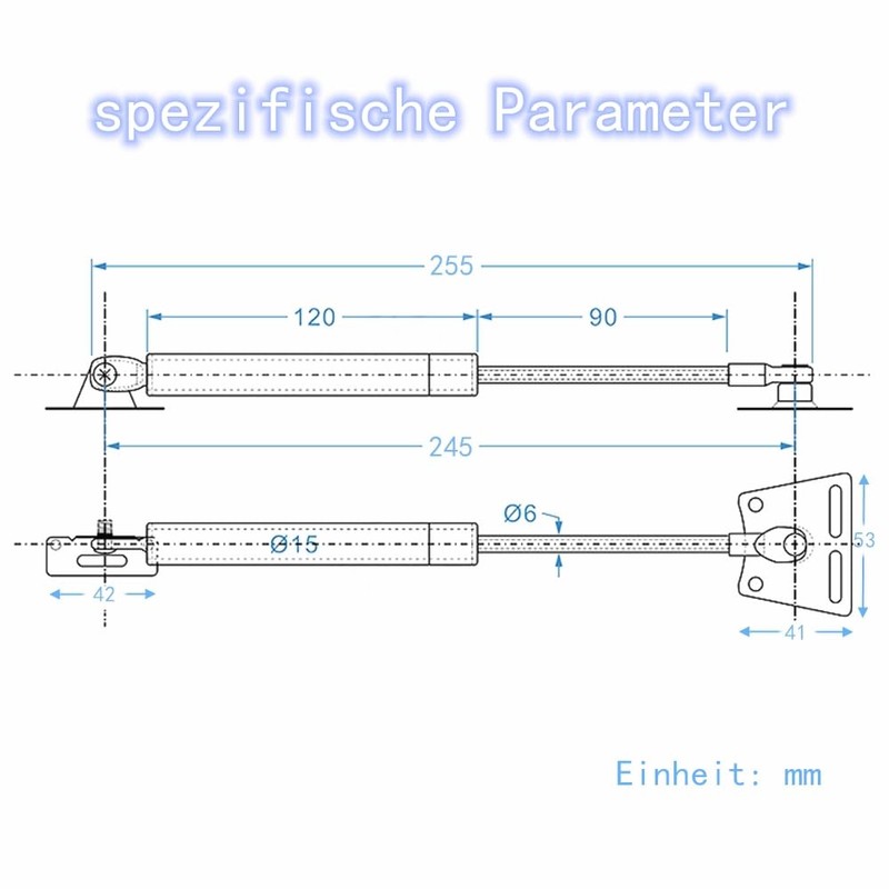 2 Pieces Gas Spring Support Hinges Spring Hinges Soft Close