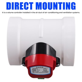 Plastic Motorized Damper PVC Check Valve Air Duct Volume Controller for Ventilation Pipe 220VAC 110mm