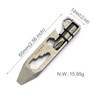 Titaner Titanium Multitool Pry Bar Bottle Opener Screwdriver Wrench Tool