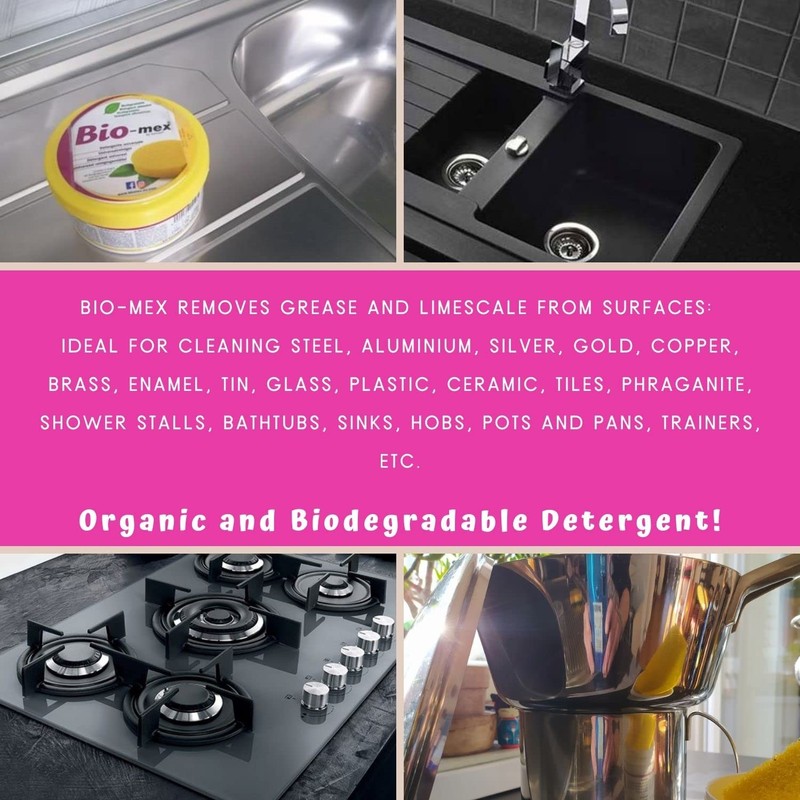 Bio-mex 300 g Universal Cleaning Stone + Flip-mex Microfibre Sponge