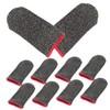 LIFKOME 10pcs Sweat Gaming Finger Sleeves Breathable Touch Screen Covers