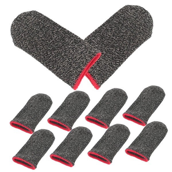 LIFKOME 10pcs Sweat Gaming Finger Sleeves Breathable Touch Screen Covers