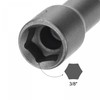 sourcing map 1/4" Quick-Change Hex Shank 3/8" Nut Setter Driver