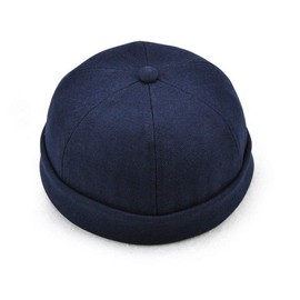 ZEGOO Unisex Women Men Skullcap Sailor Cap Rolled Cuff Retro Brimless Beanie Hat