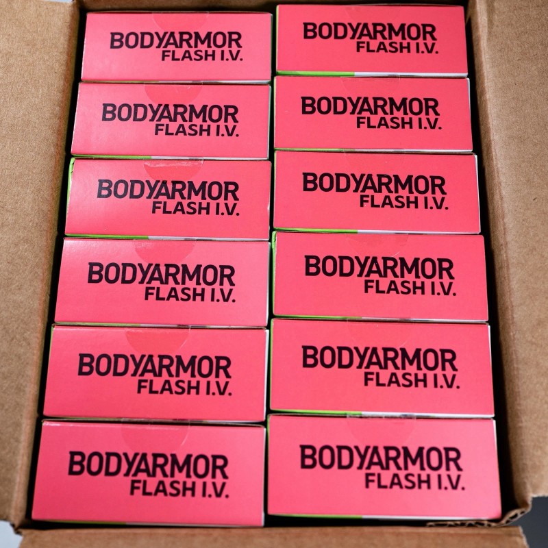 Kiwi BODYARMOR FLASH IV. 72 Sticks. Powder. Zero Sugar. Strawberry-Kiw