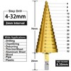 3PCS HSS Step Bits, High Speed Steel Step Drill Bits