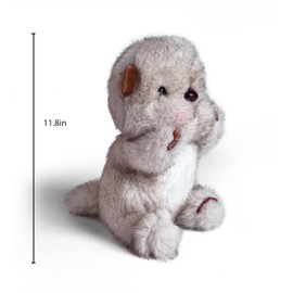 Peluche de castor de 11.8 pulgadas – Peluche suave para niños, decoración de animales de peluche esponjosos de castor