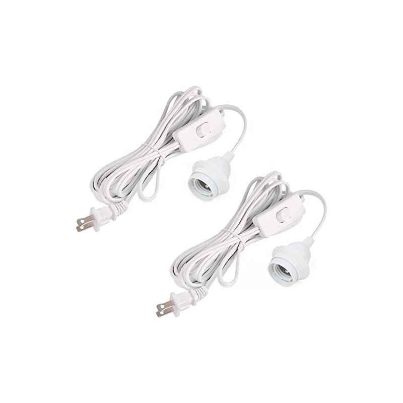 2 Pack Plug in Pendant Light Cord Kit, DIY Extension