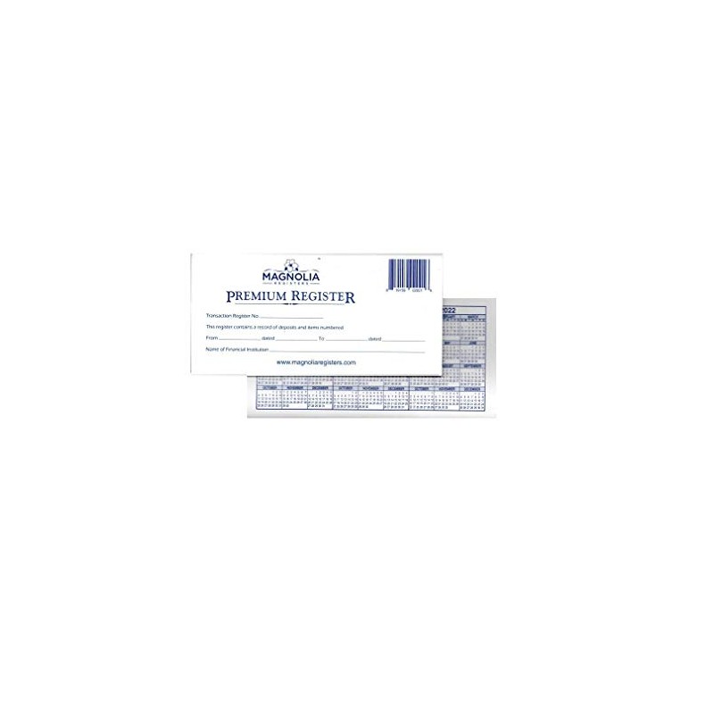 6 Pack Premium 48 Page Transaction Registers - 26/27/28 Calendars