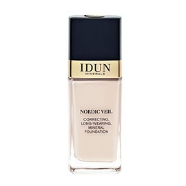 IDUN Minerals Liquid Foundation Nordic Veil, Jorunn, Full Coverage, Long Lasting Matte Finish, Safe for Sensitive and Normal to Oily Skin, Purified Minerals, Extra Light Neutral, 0.87 Fl Oz