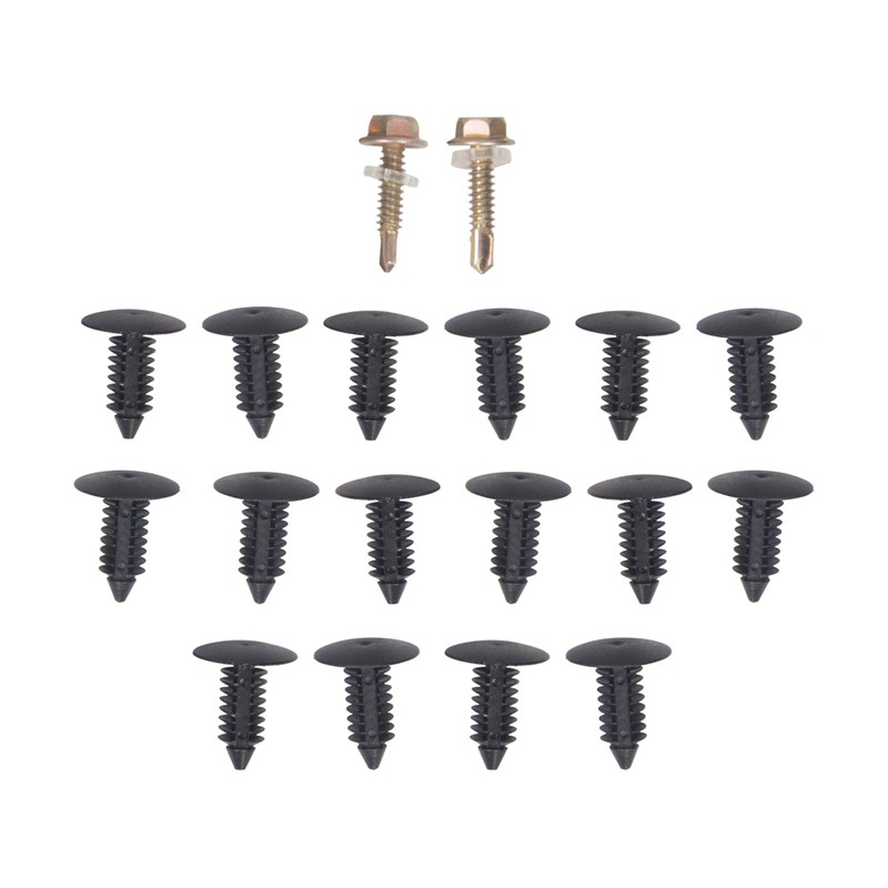 ECOTRIC Rear Left Inner Fender Liner Set Compatible with 1999-2010