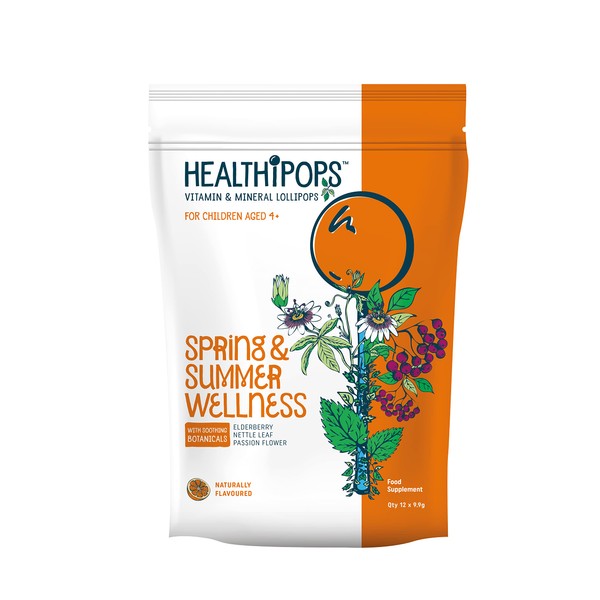 Healthipops Vitamin & Mineral Lollipops Spring and Summer Wellness Suitable