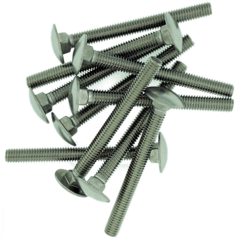 M6 (6mm x 45mm) Cup Square Carriage Bolt (Fully Threaded)