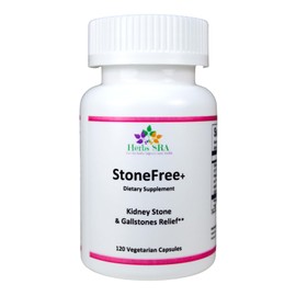 Herbs SRA Natural Kidney and Gallstone Support - Chanca Piedra, Potassium Citrate, Apple Cider Vinegar - Promotes Healthy Kidney Function. 120 Vegetarian Capsules.