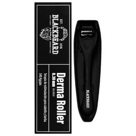 Dermaroller Blackbeard 0.3mm Rodillo de Microagujas de Titanio para Crecimiento de Cabello, Barba y Cuidado Facial