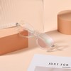 FEISEDY Reading Glasses for Women Fashion Half Frame Cat Eye