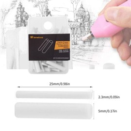 Lyfengdeam Eraser Refills,Portable Electric Eraser Refills 30pcs Big/Thick + 40pcs Small/Thin Eraser Refills Replaceable Stationery for School Students Artists Drawing Painting Sketching