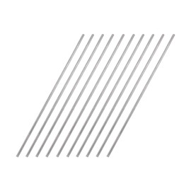 sourcing map Pack of 10 304 Metal Garden Poles, 2 mm x 150 mm Metal Rods for DIY Crafts, Motorcycle, Decoration, Garden