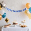 Fathers Day Decorations,Glitter Happy Fathers Day Banner,Blue Bunting Banner for