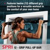 SPRI Pull Up Bar - 12-Grip Door Mounting Pull-Up Bar