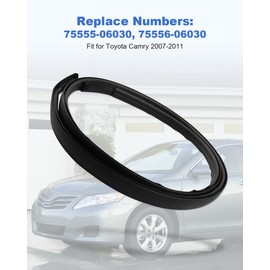Fit for Toyota Camry 2007-2011 Roof Drip Molding Left and Right Side Replace 75555-06030 75556-06030 Enhance Your Car's Style and Protection Water Proof 57 Inches