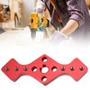 Woodworking Straight Hole Punch Locator Red Aluminum Alloy with Drill
