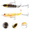BESPORTBLE 2pcs Realistic Simulation Bait Propeller Lure Bait Hard for