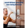 ELAMOR M19 Keyless Entry Door Lock with 2 Lever Handles,
