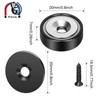 Wukong 10 Pieces Black Magnets 20 X 7 mm Force