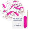 Qsnidy 30 Pack Disposable Manicure Kit Individually Packed 3-Piece Mini