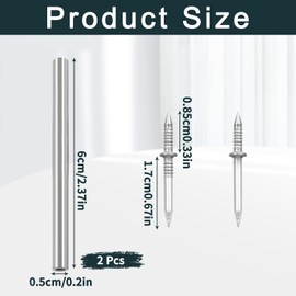 300 Stück Doppelkopf-Sockelleistennägel, nahtloses und spurloses Design mit 6 Hülsen-Werkzeugen, unsichtbare Befestigungen für Holzmöbel, MDF und Massivholz-Sockelleisten
