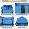Rolling Duffle Bag with Wheels,86L 30”Folding Duffle Backpack with 2