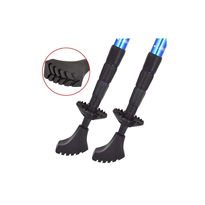 Eurobatt Nordic Walking Pads, Asphalt and Stone, Rubber Buffers for