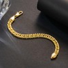 LOKFAM 14K Gold Bracelets for Womens Mens Bracelets for Men