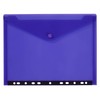 Snopake A4 Electra Polyfile RingBinder Popper Wallet – Electra Assorted