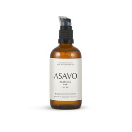 Almond Oil Massage Oil, Pure, Cold Pressed & Organic, Body Oil for Cosmetics for Skin Care & Baby Care, with Pump Dispenser, 100 ml