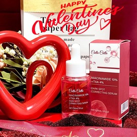 Suero de niacinamida al 10% + ácido tranexámico al 4%, suero humectante, suero facial de noche, suero hidratante para el rostro, esencia facial, suero para el cuidado de la piel (30 ml/1,01 fl.oz.)