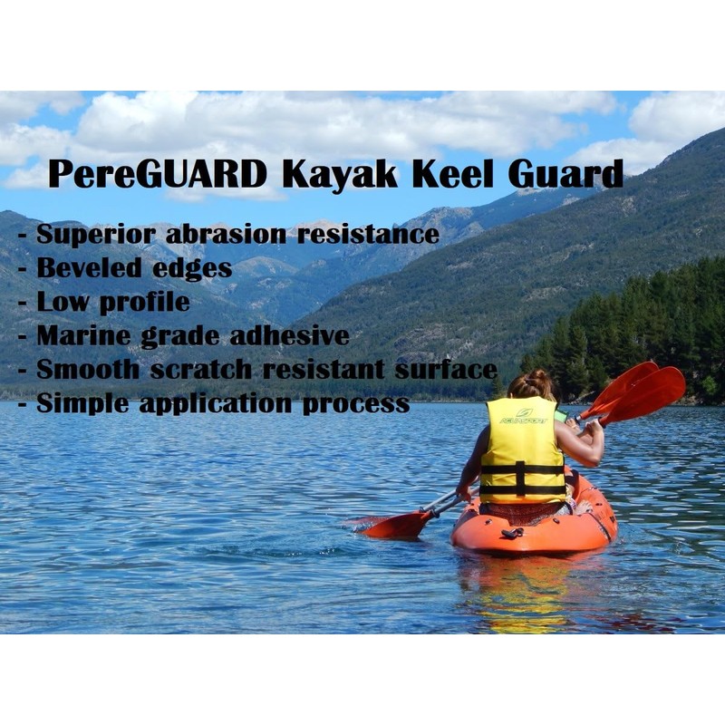 PereGuard Kayak Keel Guard 4" Width Black (14 feet) Kayak