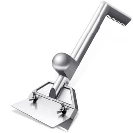 PURPLEBIRD Heavy Duty Griddle Scraper for Flat Tops with 6" Stainless Steel Sharp Blade, Flat Top Grill Scraper for Griddle with Ergonomic Aluminum Handle, Ideal for Home,Commercial Use,Gift Men Women