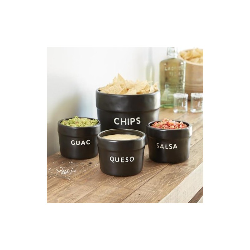 Santa Barbara Design Studio Serving Bowls Taco Night Ceramic Bowl,