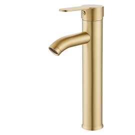 gotonovo Vessek Sink Bathroom Faucet Polished Chrome Single Handle Deck Mounted Lavatory Vanity Tap Modern Design Commercial
