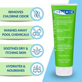 TRISWIM Swimmers Chlorine Removal After Swim Bundle | Vegan & Cruelty Free (2x250ml) (Swimmer's Body Bundle)