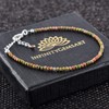 InfinityGemsArt Natural Unakite Full Micro Beads Dainty Bracelet Jewelry for