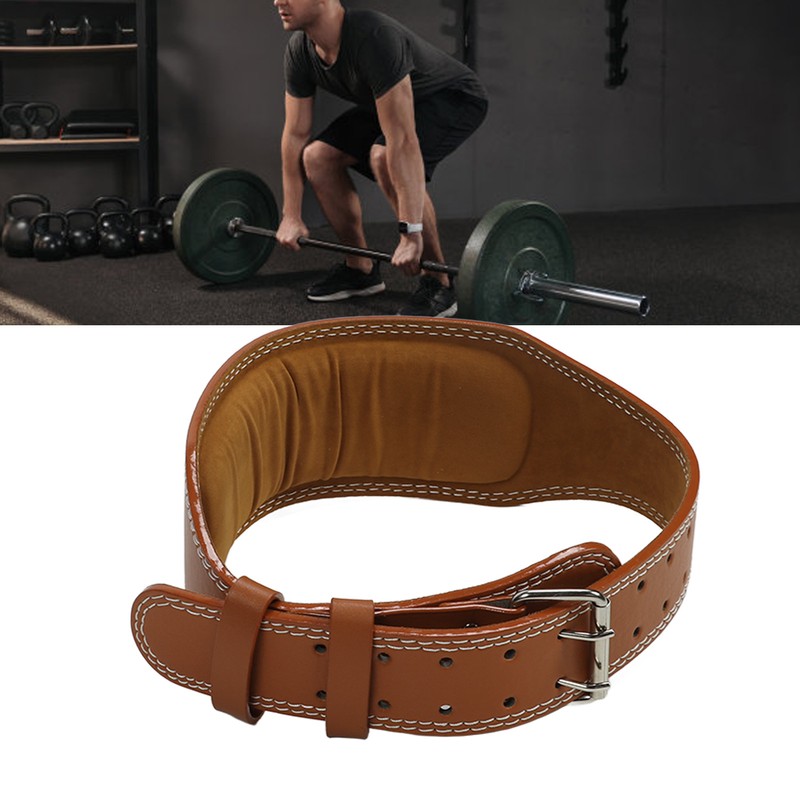 Weight Lifting Belt Waist Protection Adjustable Weightlifting Belt Brown for