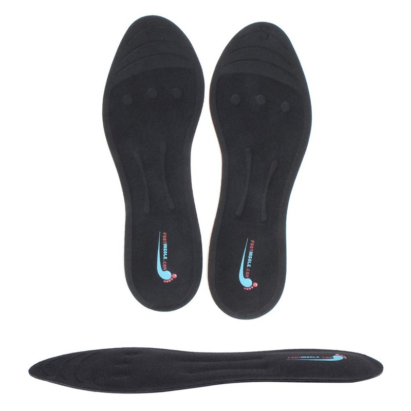 Best Foot Relief - Plantillas líquidas rellenas de glicerina, Negro