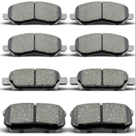 Juego de pastillas de freno cerámicas delanteras y traseras de 8 piezas para Dodge Avenger Caliber, para Jeep Compass Patriot, para CHRYSLER 200 SEBRING