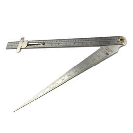 B.W.P Welding Taper Gauge Gage Set Depth Ruler Hole Inspection Stainless Steel
