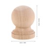 Ciieeo 4pcs Wood Baluster Spindles Roman Column Decorative Finials